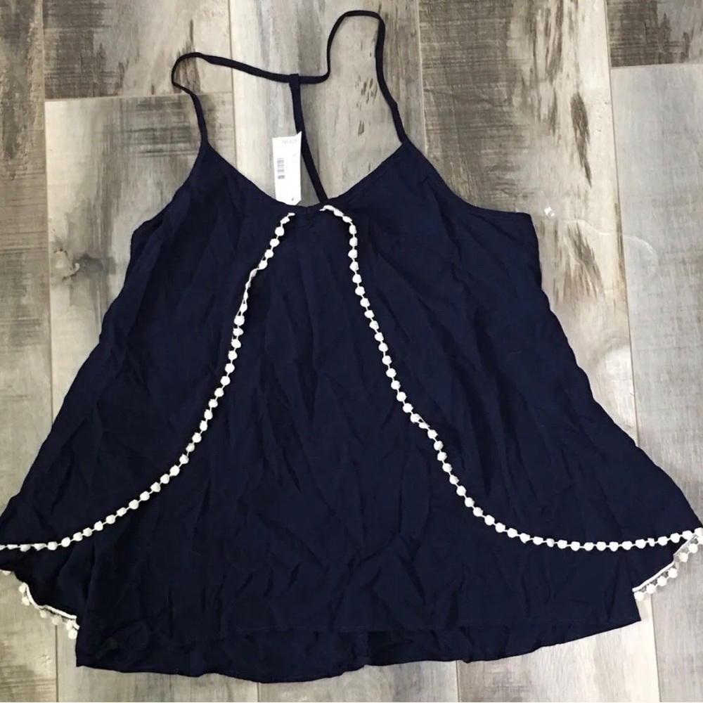 Maurices top. Size 3 (3X). New without tags. Navy with white details.